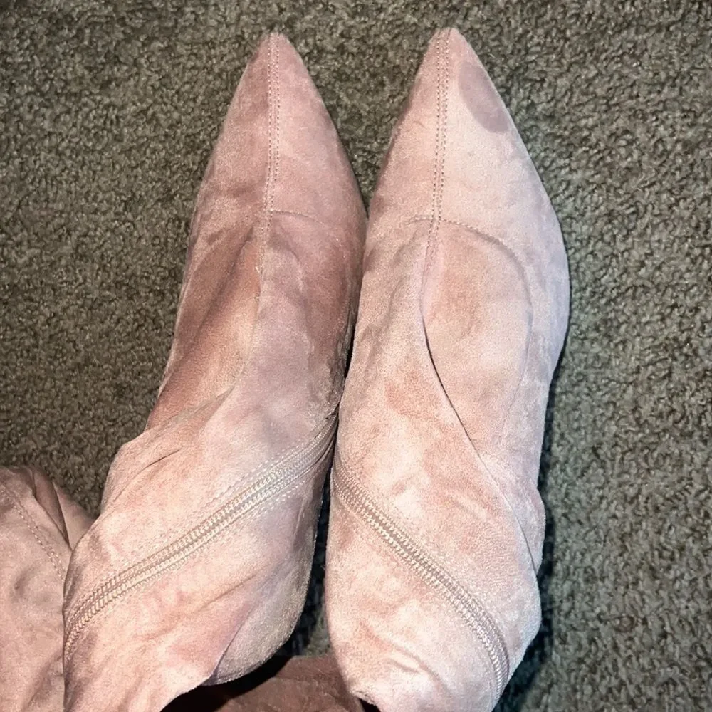 Liliana Gisele-50 Faux Suede Thigh Boot - Picture 8 of 9